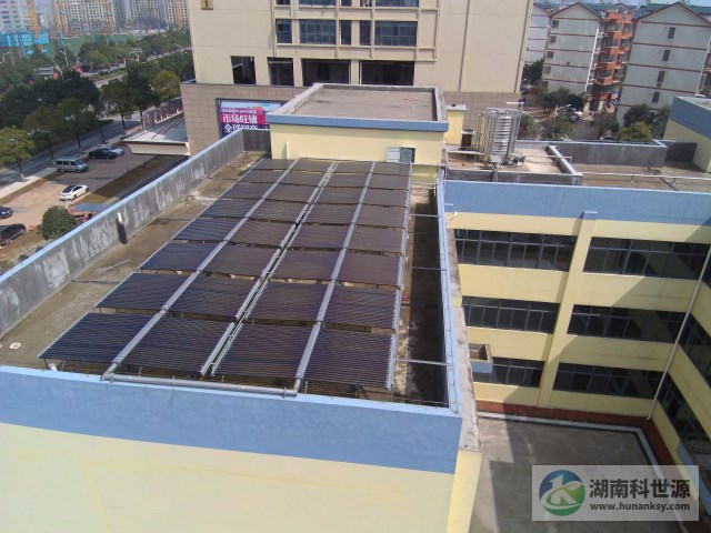 长沙壹里星街项目配套幼儿园太阳能热水系统