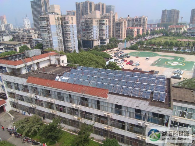长沙市马王堆干部疗养院集中式太阳能热水系统工程