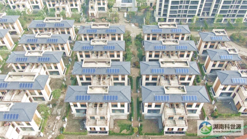 健康城（温泉岛）大区别墅区光伏发电系统工程