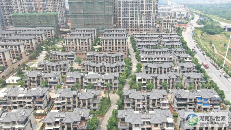 澳海望洲府一期别墅太阳能热水系统工程