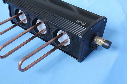 U型管集热器实体样品结构示意